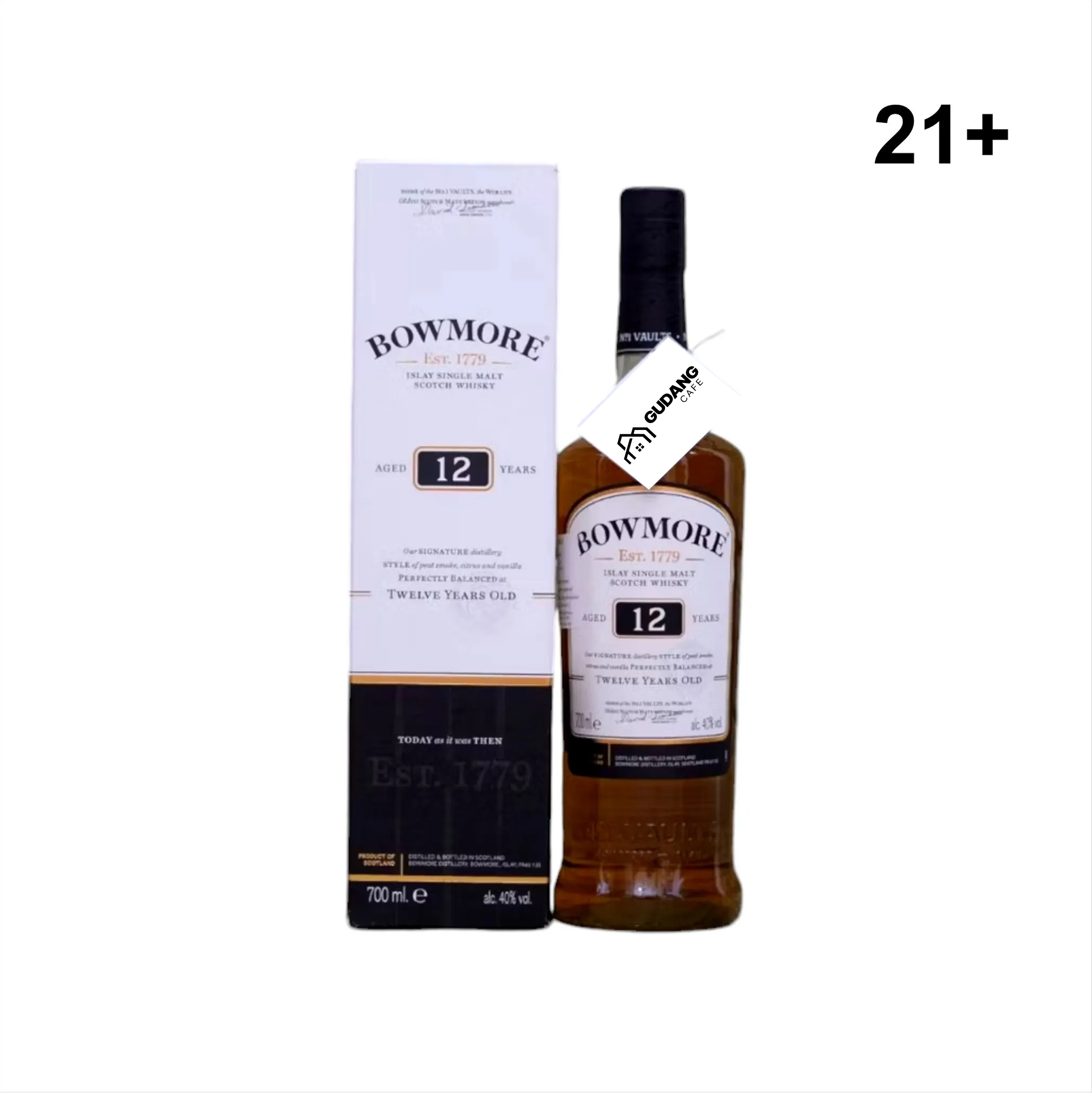 Bowmore 12 YO Singel Malt Whisky - 700ml