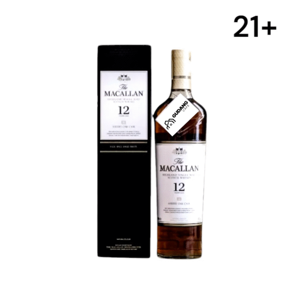 Macallan 12 YO Sherry Oak Cask Single Malt Whisky - 700ml